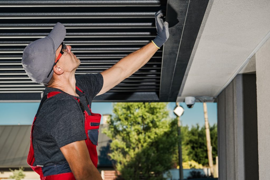 Aluminium Garden Pergola Installation